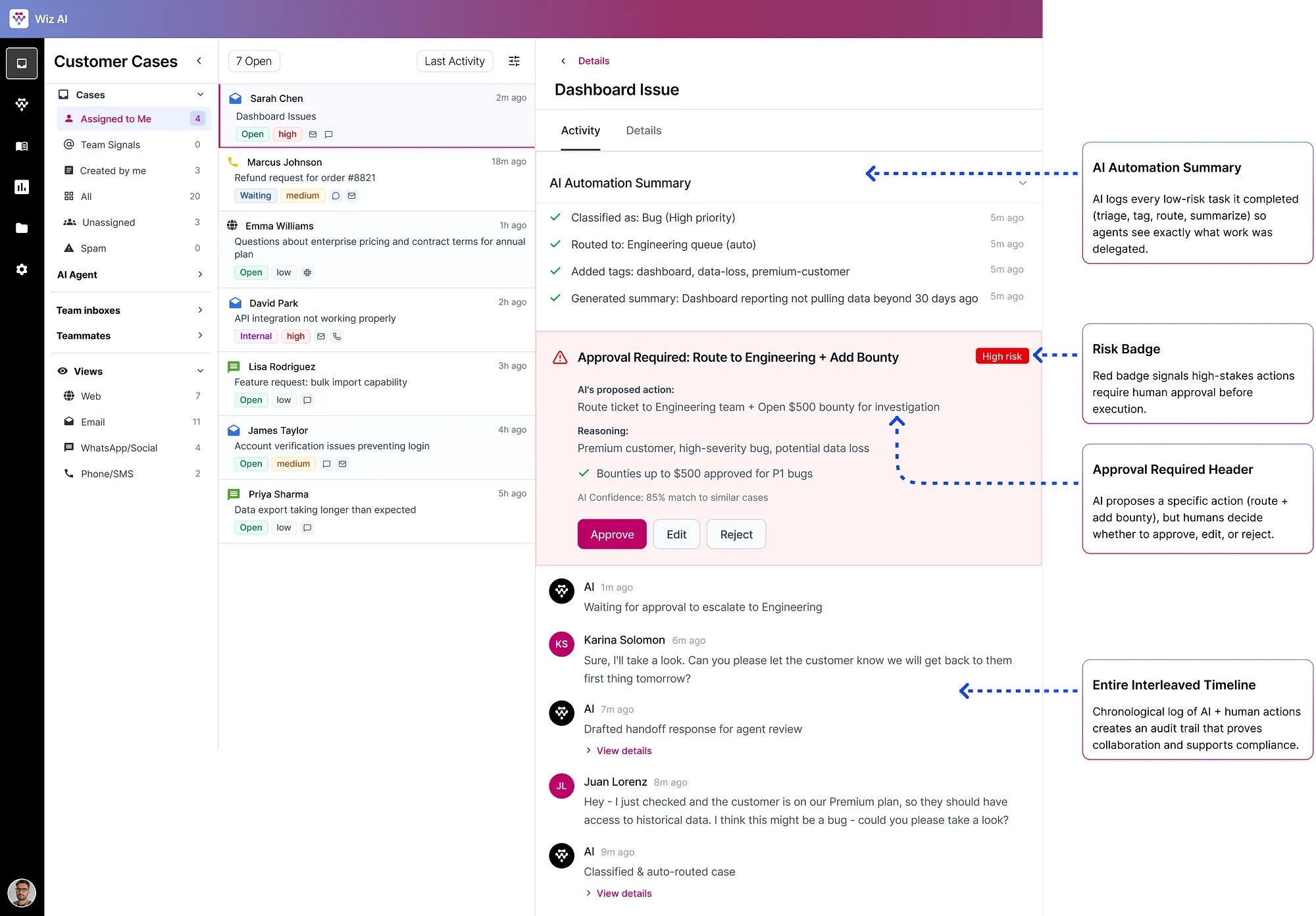 AI Delegation — Approval Required checkpoint